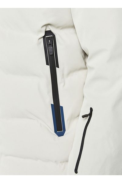 Jack & Jones Μπεζ ανδρικό παλτό 12225287 _jcotarwın Πουφερ