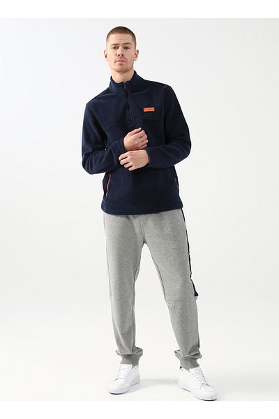 U.S. Polo Assn. Ανδρικό φούτερ Navy Blue Stand Collar - Erıt