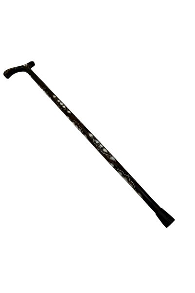 Bozgeyik Sedefcilik Baston Özel Işlemeli-4 Hediyelik,ortapedik Baston