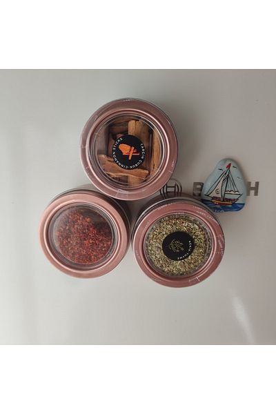 BereketliEvim 1 Magnetic Spice Holder. It's Ideal for New Home Gift. It's Stylish and Decorative.