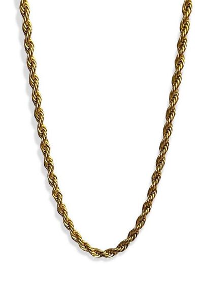 Rope Gold Chain Necklace Prices and Styles Trendyol Page 2