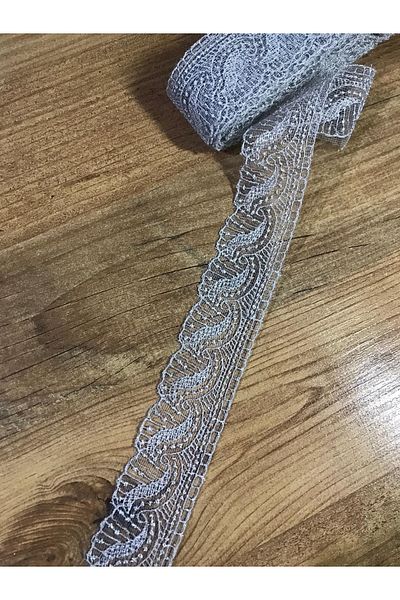 efem gipür Fan Lace Gray French Tulle Tape