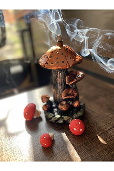 Genel Markalar Turuncu Mantar Model Tütsülük Buhurdanlık Geri Akış Şelale Ser...