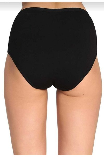 Tutku 924 Lycra Bato Chiloți Set de 6 Negru
