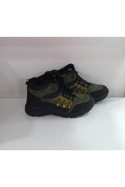 Bercestespor Haki Black Sea Ipli Fermuarlı Içi Kürklü Kaydırmaz Su Almaz Erkek Çocuk Botu