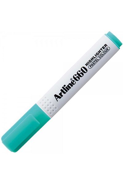 artline : 660 Cut Tip Highlighter: 1.0 - 4.0 Mm: Pastel Green