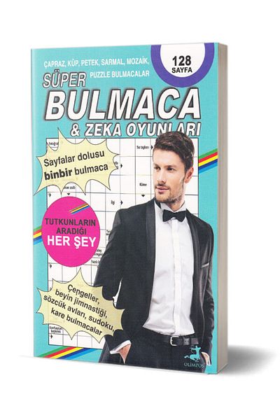 Olimpos Super Puzzle And Brain Teasers - Turquoise Book