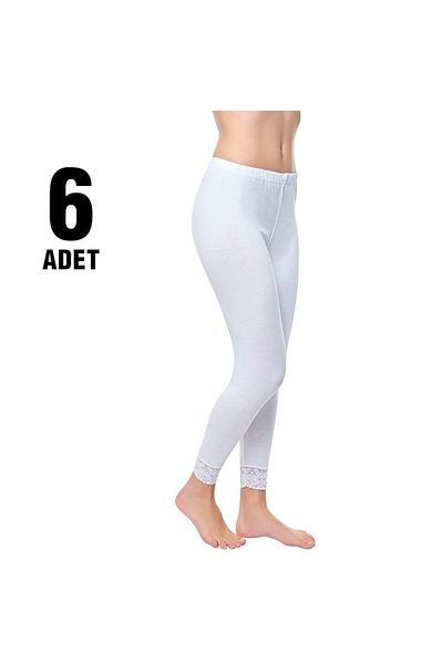 Tutku Set of 6 Long Lace Leggings