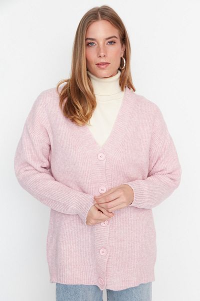 Trendyol Modest Cardigan - Pink - Regular fit