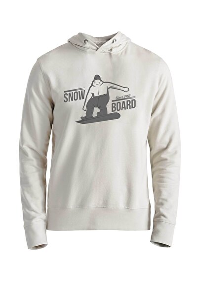 Alfa Tshirt سويت شيرت Snowboad Ecru