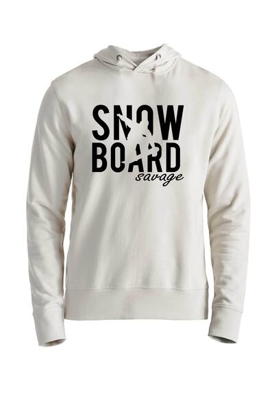 Alfa Tshirt سويت شيرت Snowboard Savage Ecru