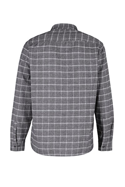 Trendyol Collection Gray Regular Fit Plaid Shirt TMNAW23GO00167