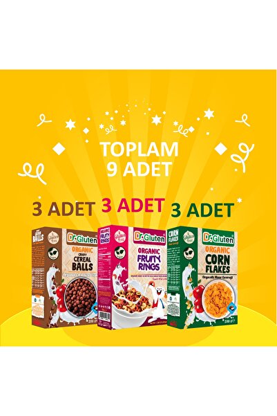 Dr.Gluten 3'lü Gevrekler Serisi (mısır,çıtır,halka)