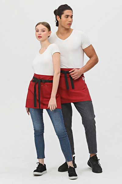 Monki Haus Cafe, Barista, Hairdresser, Bartender, Florist, Kitchen Apron, Stain Resistant, Half Short Apron