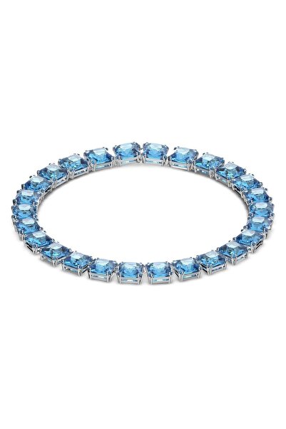 Swarovski 5609704 Kolye Milleniar:all Around Large Square, Aqua/rhs