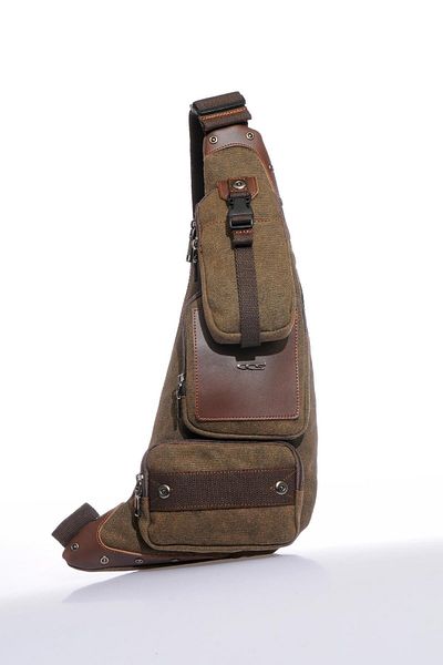 ÇÇS Ανδρική τσάντα σώματος 30700 Brown
