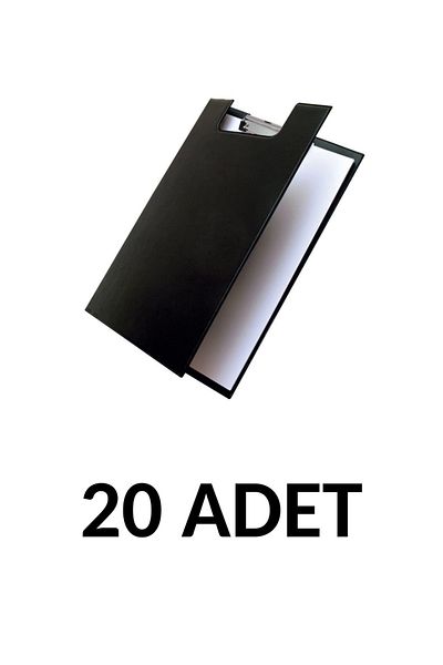 KRAF 20 Pieces A4 Covered Secretarial File Black