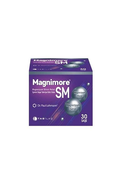 Magnimore Sm Magnesium Citrate Malate Containing Sachet Food Supplement 30 Sachets