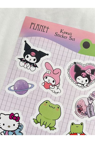 Planet Butik Kawaii Agenda, Planner, Phone, Notebook Sticker Set