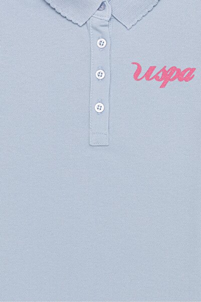 U.S. Polo Assn. Mavi Kız Çocuk T-Shirt