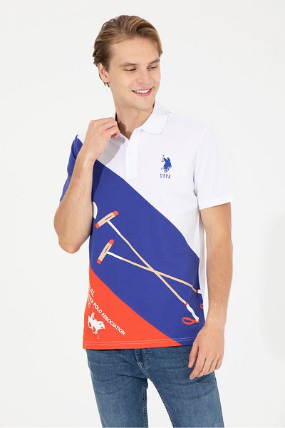 U.S. Polo Assn. Μπλε ανδρικό μπλουζάκι