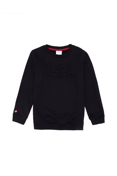U.S. Polo Assn. Черен суичър за момче