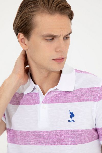 U.S. Polo Assn. Ανδρικό μωβ μπλουζάκι