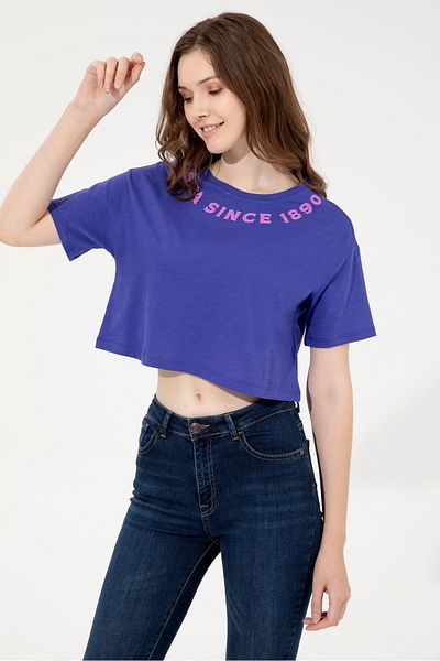 U.S. Polo Assn. Tricou albastru pentru femei