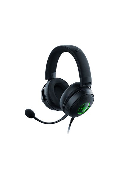 RAZER سماعة رأس سلكية للألعاب Kraken V3 HyperSense USB - تقنية Haptic، برنامج تشغيل Triforce مقاس 50 مم، صوت THX