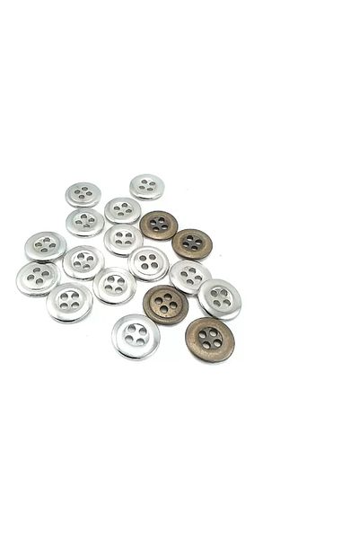 Şentürk aksesuar 16 Mm 4 Holes Metal Button D-1617