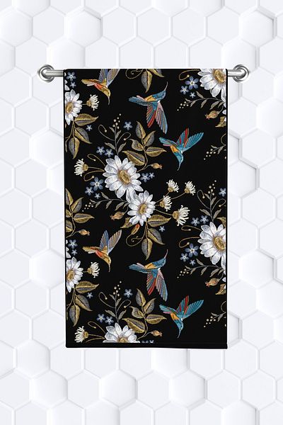 move home Multi-Purpose Patterned Decorative Towel 35x55cm