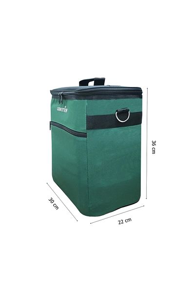 EYM Geantă termică Thermo 25 litri Rucsac termos Icebox Verde închis