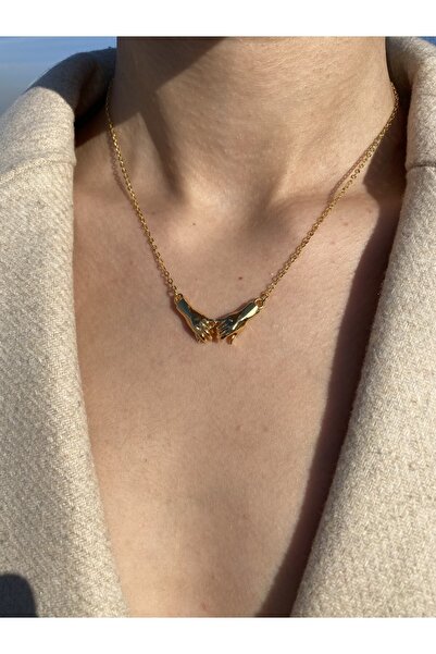 h&b design jewel Gold Dostluk Eli Kolye