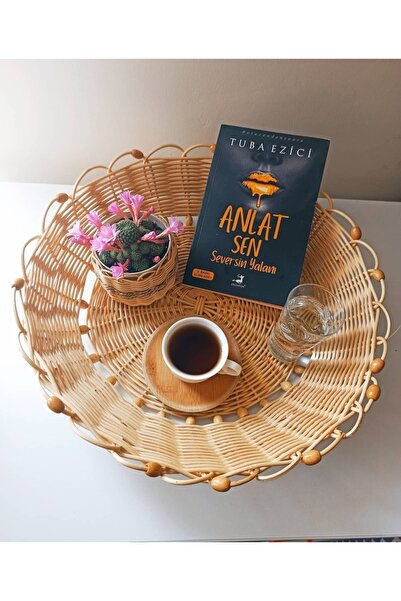 gudelidekor Hasır Bambu Rattan Tepsi Organizer Sepet