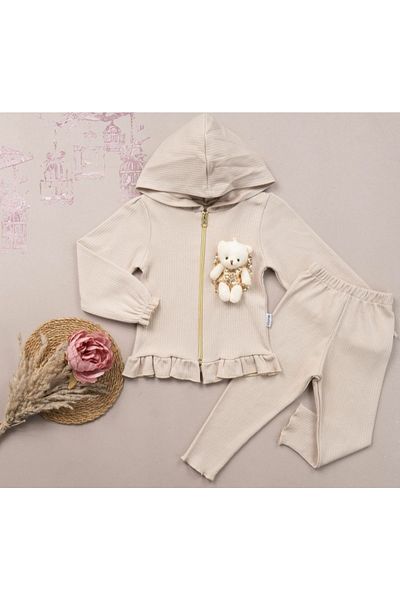 Minamino Baby Girl Teddy Bear Set