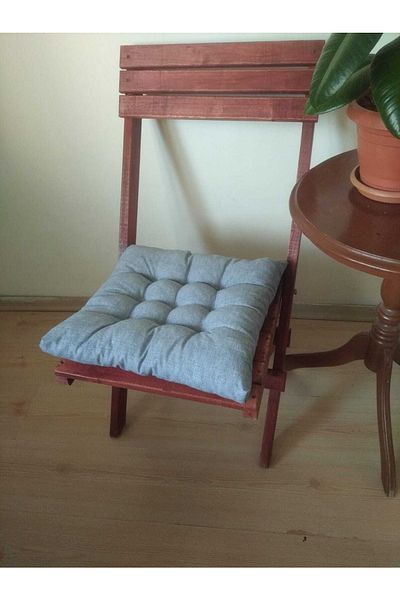 AZEN GİRİŞİM Gray Luxury 9 Node Chair Cushion 40*40