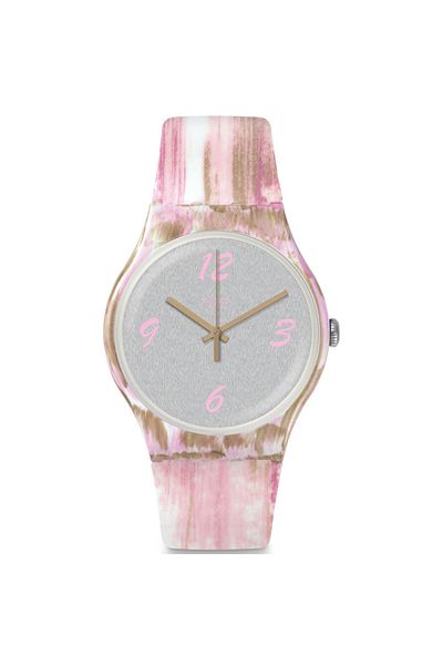 Swatch Pinkquarelle Wristwatch Suow151