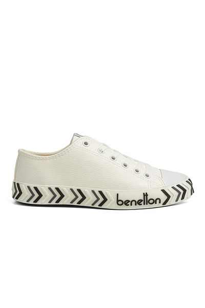 Benetton ® |   Bn-30723 - 3374 Alb Gri - Pantofi sport pentru dama
