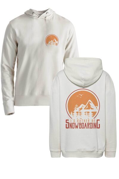 Alfa Tshirt سويت شيرت Rather Snowboard Ecru