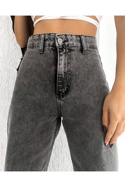 Ramrod Γυναικείο ψηλόμεσο φαρδύ τζιν Famagusta, Palazzo Jeans