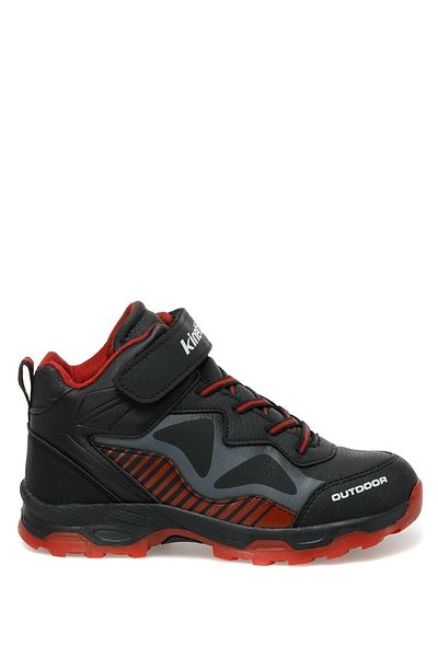 Kinetix Dimas Black Red Velcro Boys' Outdoor Boots