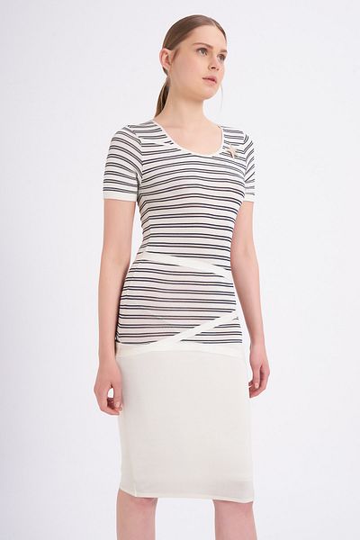 Balizza Blz-Starfish Accessory Striped Blouse