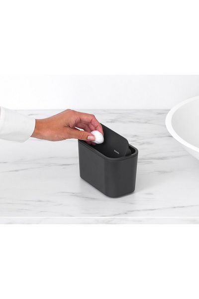 Brabantia Mindset Σκούρο Γκρι Πλαστικό Μικρό Κάδο Απορριμμάτων 15x8,6x9,9cm