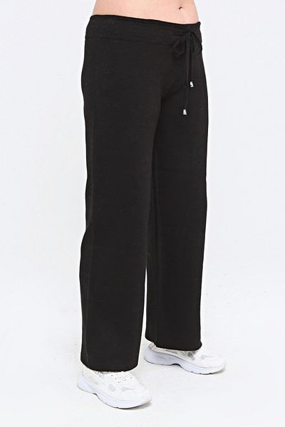Laden Knitwear Mother Women's Thick Loose Cut Winter Trousers Large Size