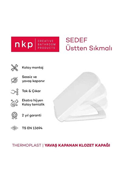 FİBAFLEX Nkp Sedef Amartisörlü Klozet Kapağı