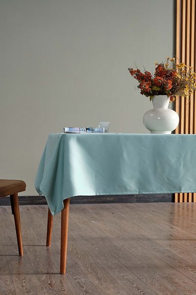 Mr. Stock Tablecloth Satin, Authentic, Modern, Matte Satin Table Cloth, Easy to Clean, Rectangular 140X140 cm