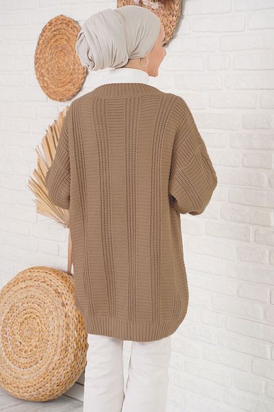 Bigdart 15768 Hijab-Strickjacke – Dried A.rose