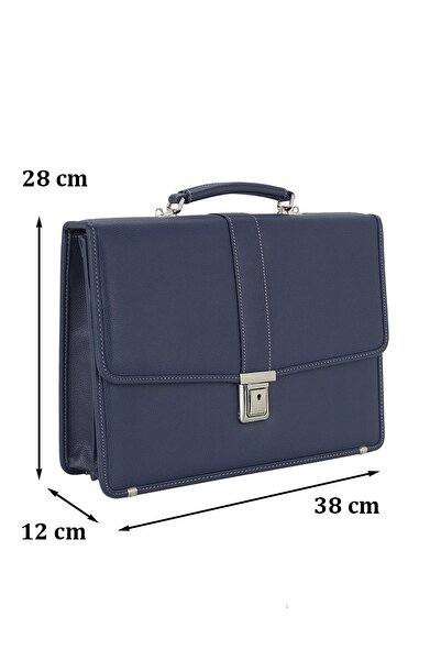 Case Club حقيبة كتف للرجال - قفل ميكانيكي متوافق مع ورق A4