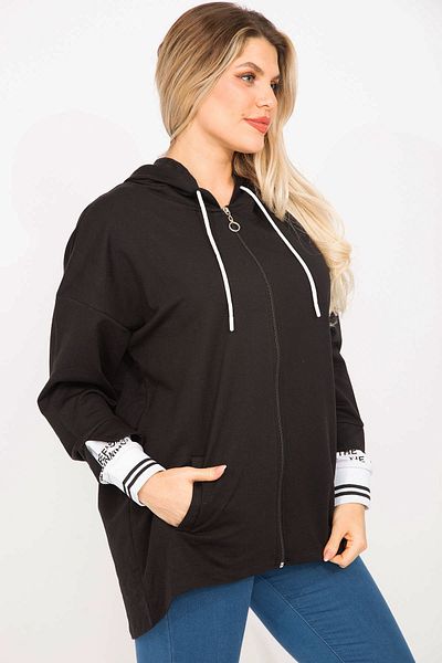 Şans Plus Size Sweatshirt - Black - Regular fit