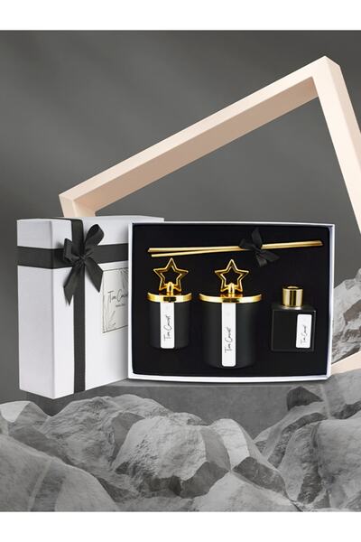 Tiem Concept Özel Tasarım Kutulu Çikolata Kokulu Gold Tepelikli 3lü Bardak Mu...